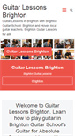 Mobile Screenshot of guitarlessonsbrighton.com